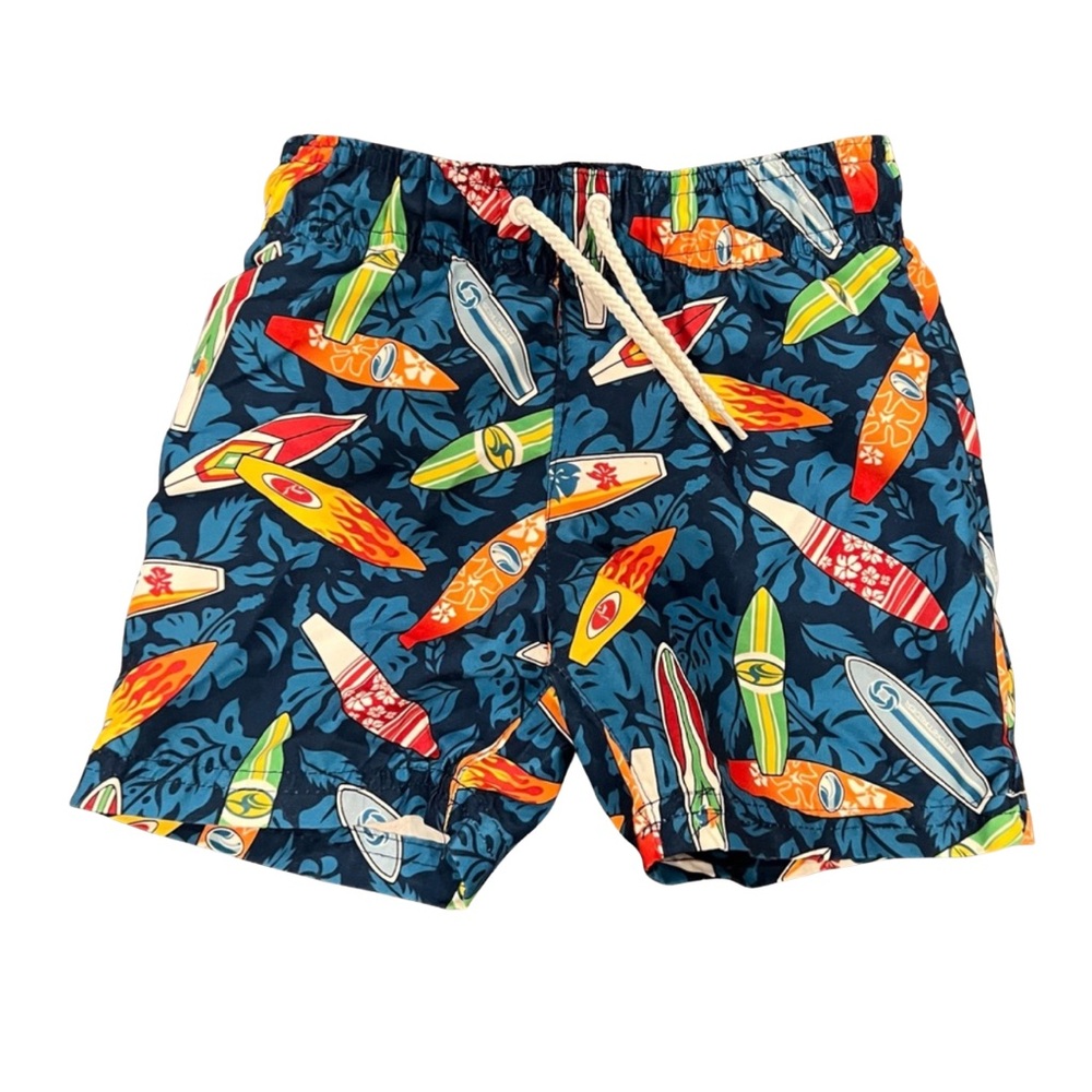 Tony Hawk swim shorts size 2T blue with surf boards